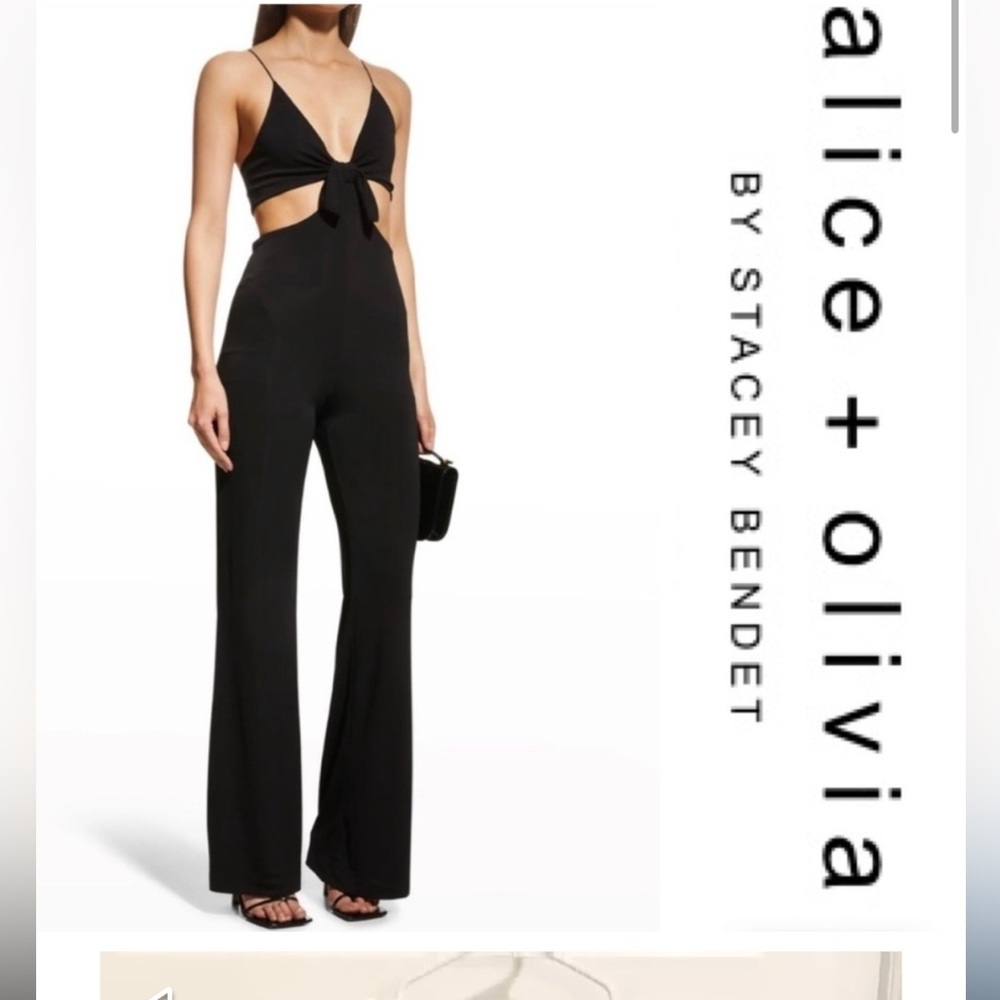 Alice and Olivia Havana Bow Jumpsuit